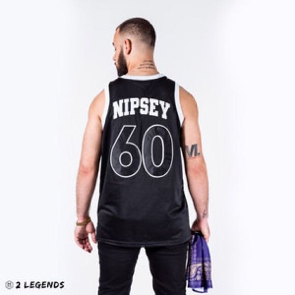 Kekamlas Head Gear Nipsey Hussle Victory Lap Black Jersey Size L - Picture 1 of 9